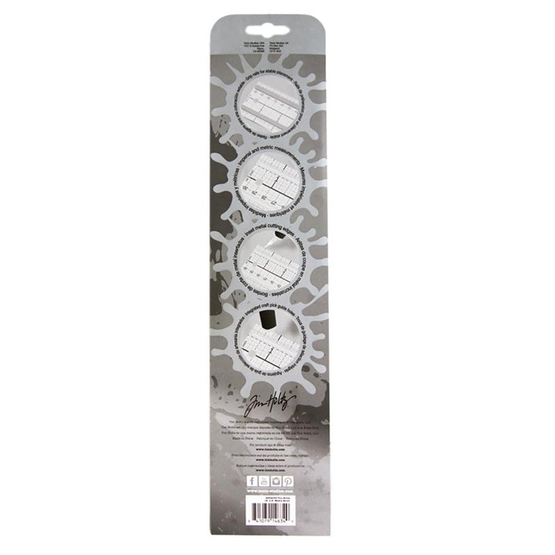 TONIC STUDIOS Tim Holtz Edge to Edge 12" Media Ruler - Image 2
