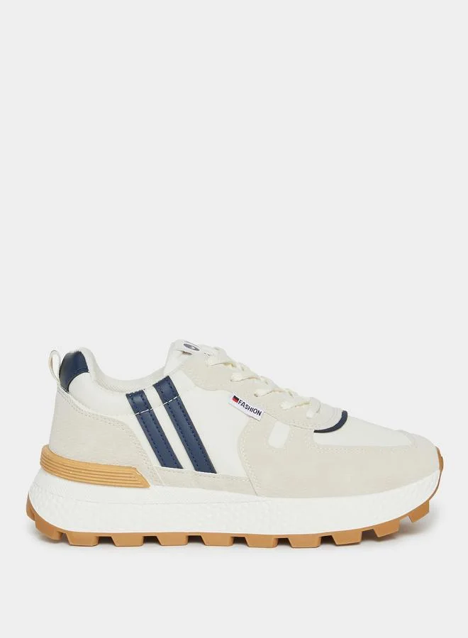 Styli Styli Striped Detail Gum Sole Sneakers