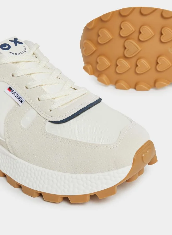 Styli Styli Striped Detail Gum Sole Sneakers