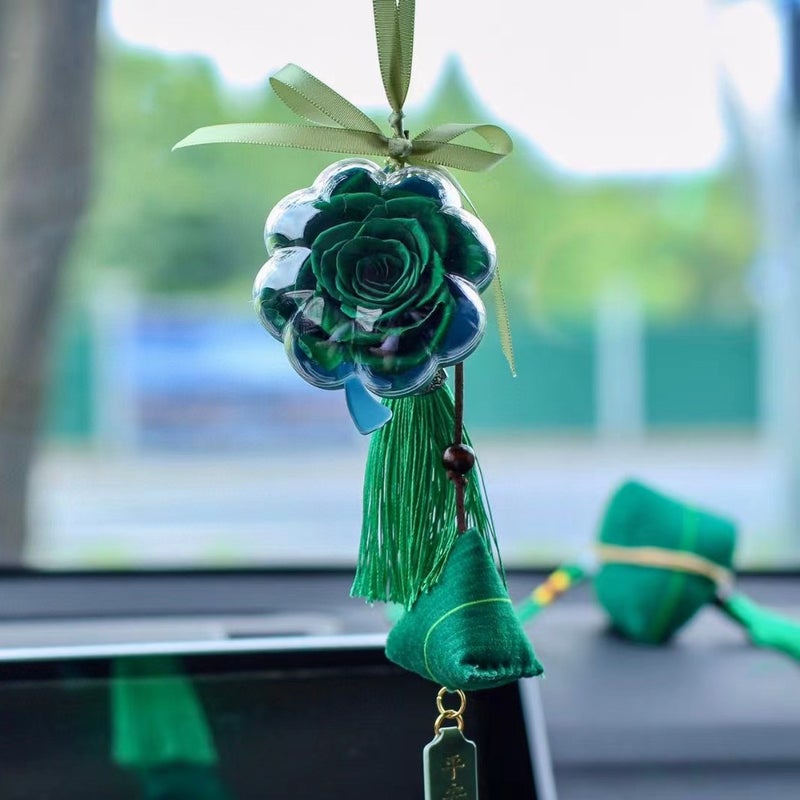 Dragon Boat Festival Zongzi Fragrance Candle Atmosphere Decoration Eternal Flower Car Hanging Mugwort Sachy Bag Essential Oil Hand-Woven Gift - Image 2