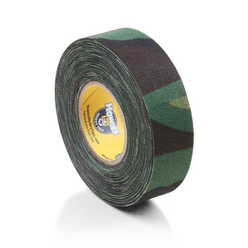 Howies Hockey - Green Camo Hockey Tape 1 Pack - Cloth Stick Tape - Strong, Long-Lasting Adhesive for Stick Blade, Lacrosse, Baseball - 1 Inch x 20 Yards - Professional Quality - Image 1