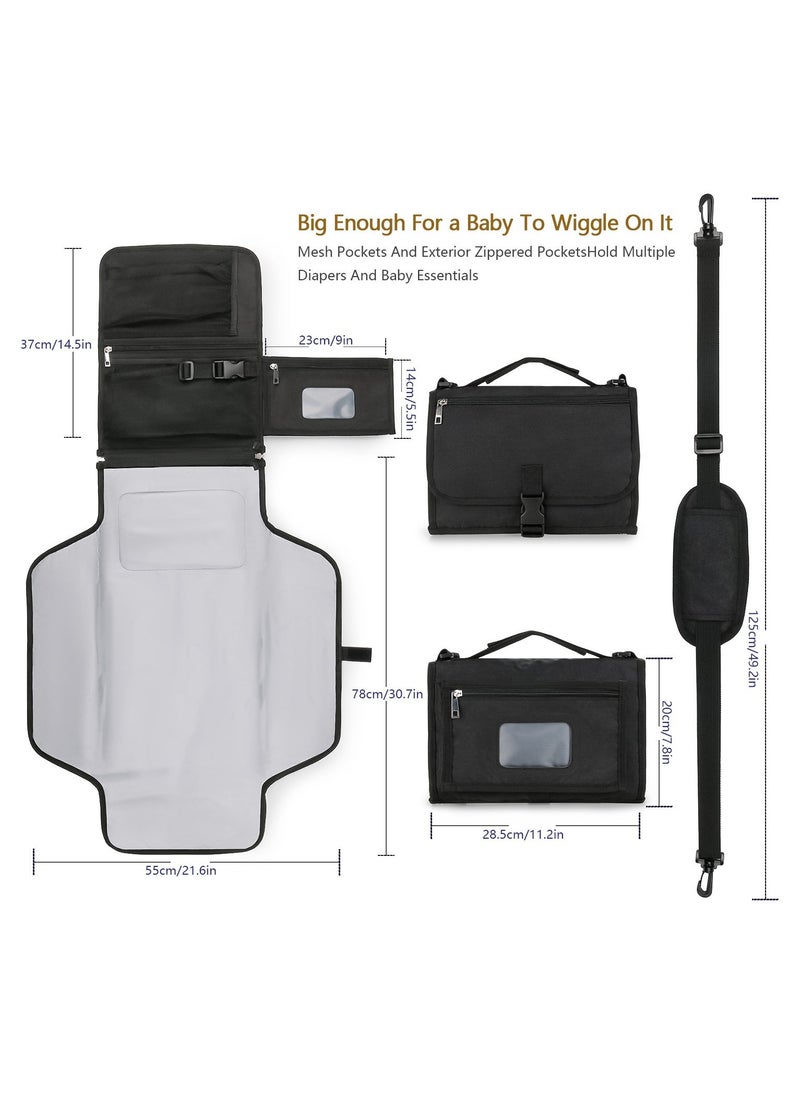 Foldable Diaper Bag for Going Out, Portable Baby Changing Pad - Image 3