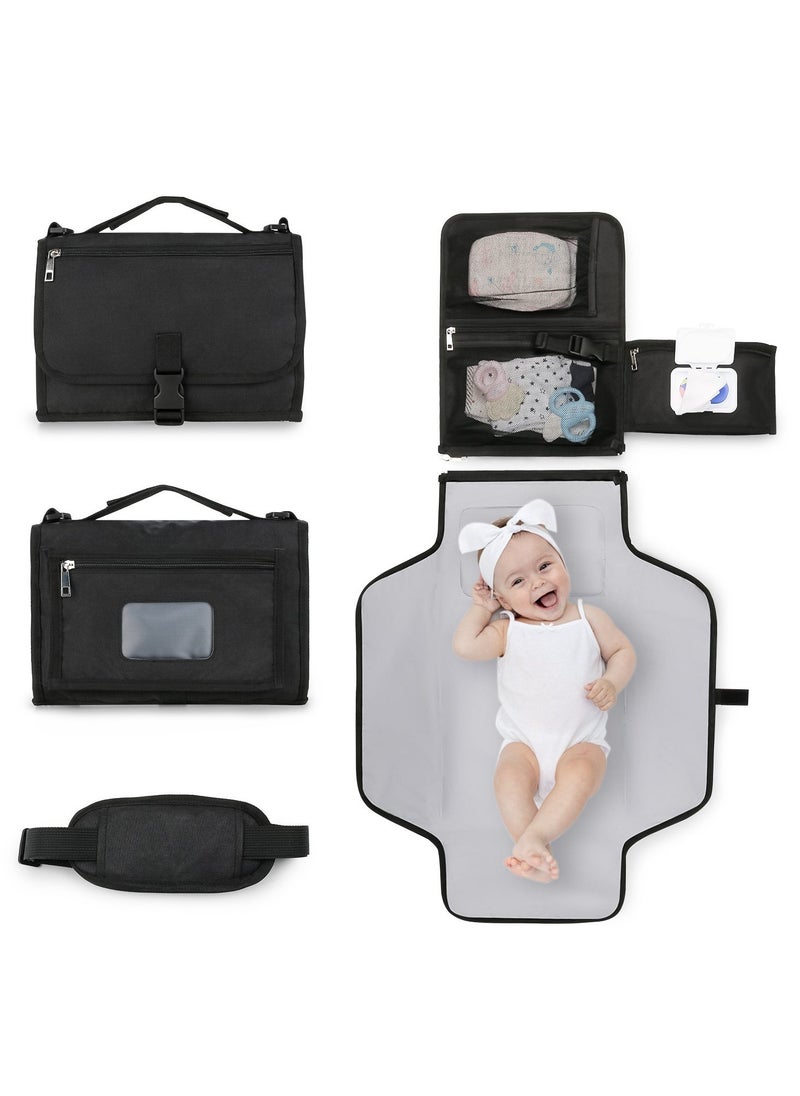 Foldable Diaper Bag for Going Out, Portable Baby Changing Pad - Image 1