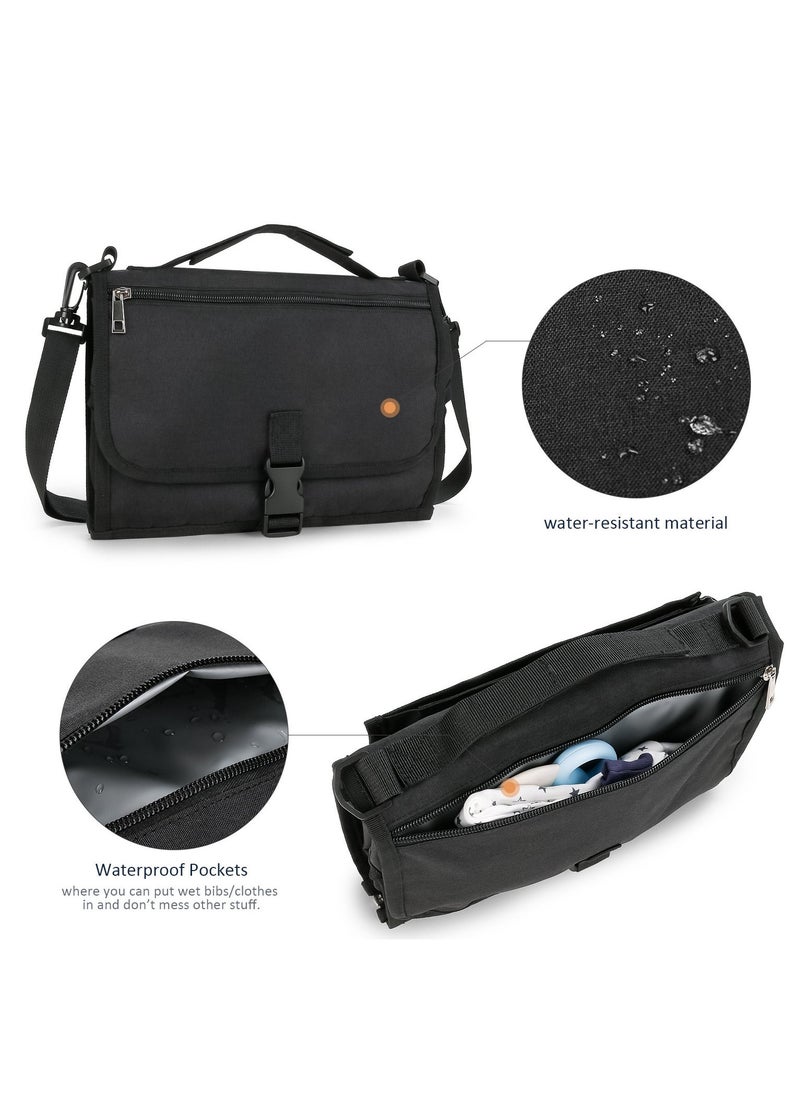 Foldable Diaper Bag for Going Out, Portable Baby Changing Pad - Image 4