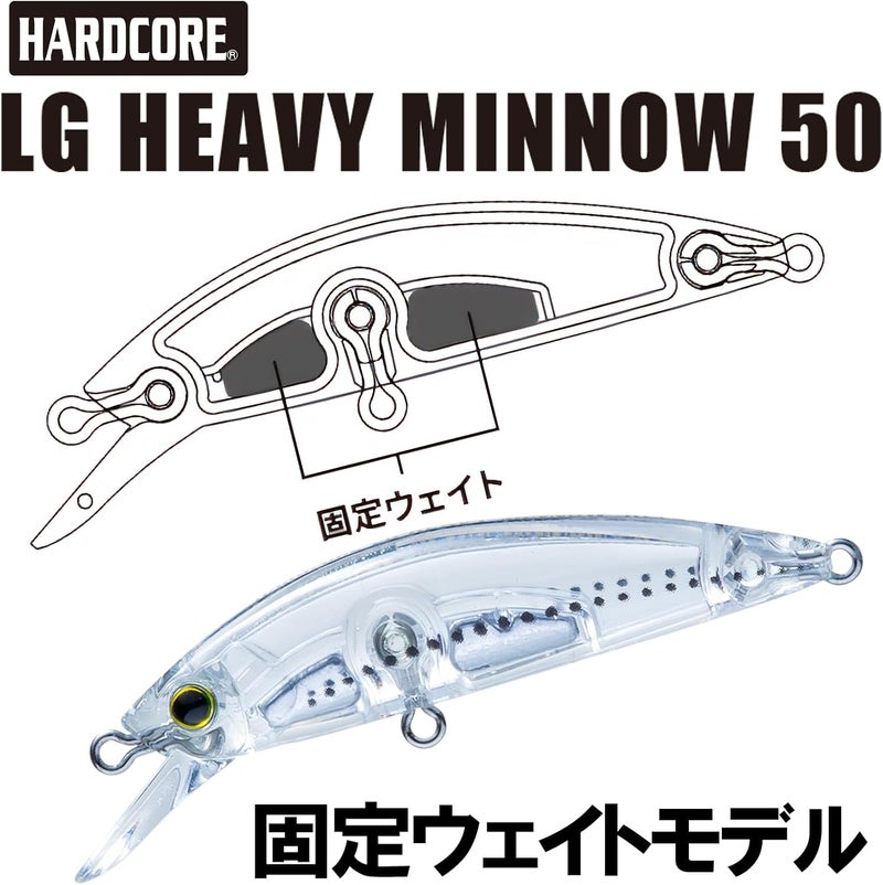 DUEL Light Game Heavy Minnow 50S F1200-KBBG Fishing Lure - Image 4