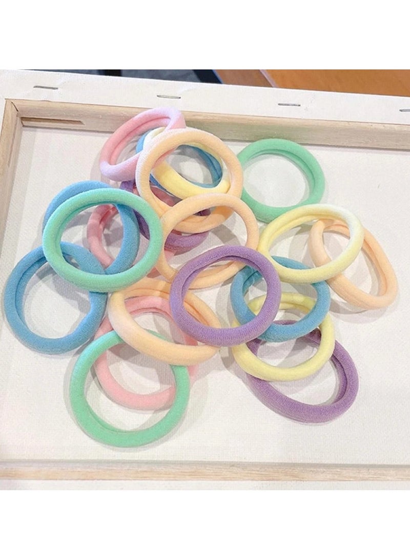 Huitich Seamless High Elastic Hair Bands – 20-Piece Rubber Hair Ties in Can (Multicolour) - Image 5