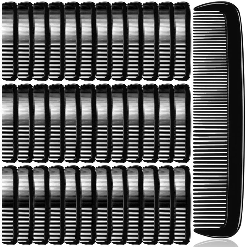Yaomiao 500 Pieces Pocket Comb Bulk 5 Inch Plastic Hair and Travel Fine Tooth Combs for Women Men Beard Styling DressingBlack