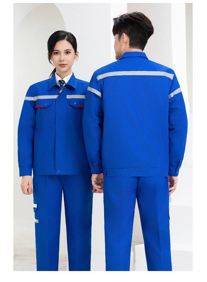 NIBEMINENT Men's Work Uniform Set Long Sleeve Wear Resistant Spring Autumn Auto Repair Mechanical Electrician Labor Protection Suit - Image 2