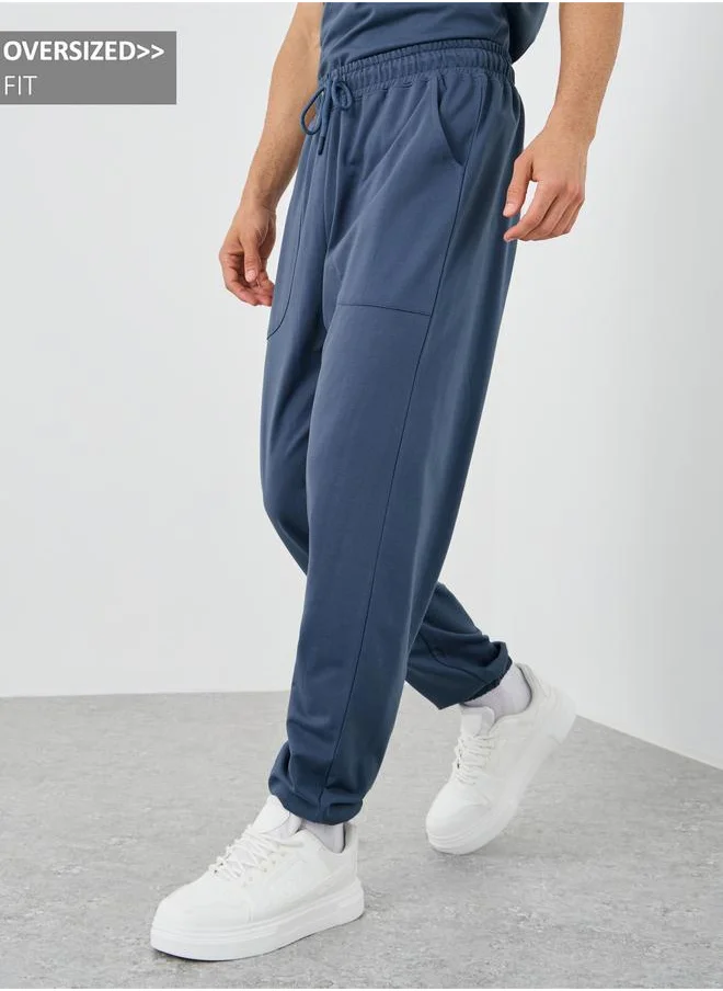 ستايلي Styli Oversized Fit Joggers with Drawstring