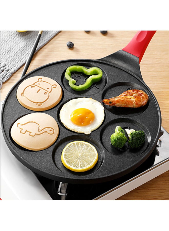 إسكدنيا صينية بان كيك مانعة للالتصاق مع 7 أشكال حيوانات أسود/أحمر 28.50 x 2.00 x 28.50سم - Image 4