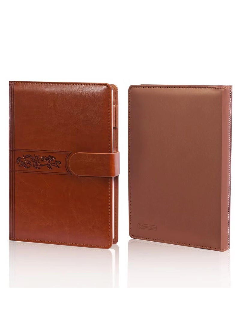 Generic - Leather Ruled Notebook Journal 300 Page with Pen Loop Journals for Writing,Travel,Business,Work School,College Ruled Notebooks for Note Taking, Diary Notepad (brown) - Image 1