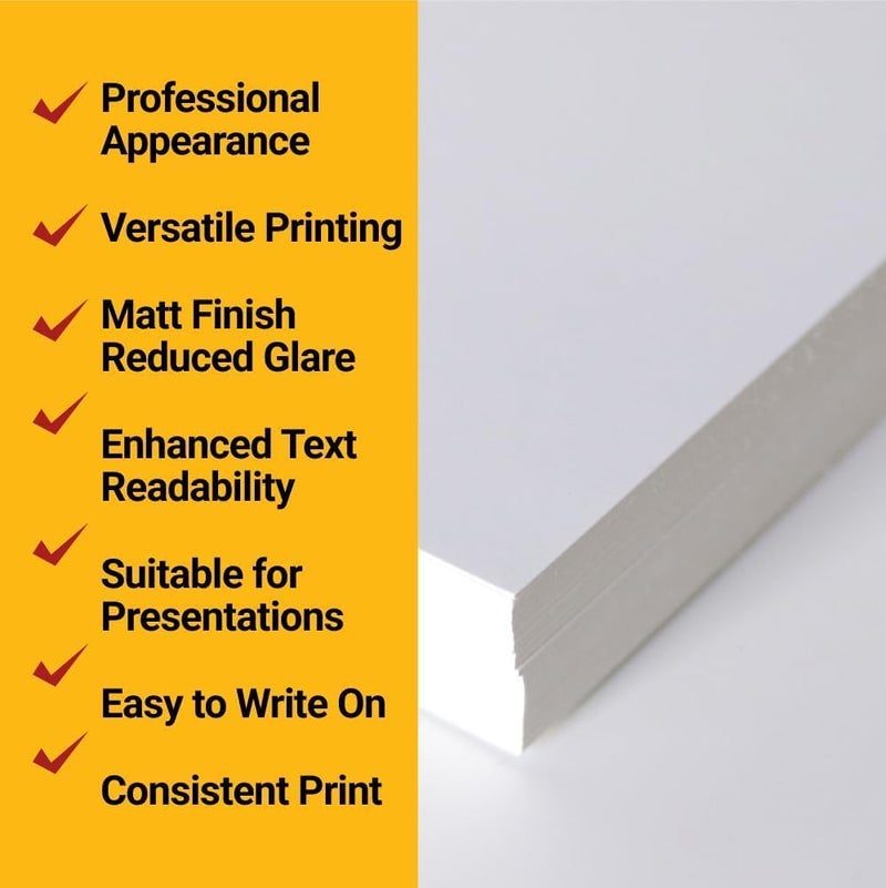 Al Raied ARS® White Cardstock A4 300gsm - 70 Sheets for Printing and Crafts - Image 3