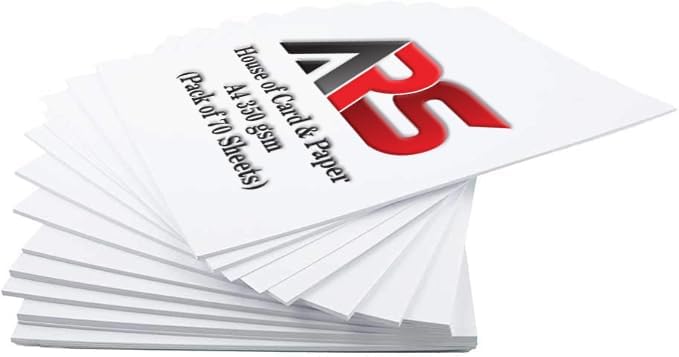 Al Raied ARS® White Cardstock A4 300gsm - 70 Sheets for Printing and Crafts - Image 1