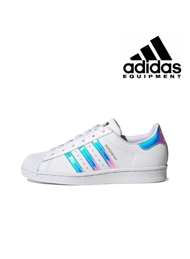 adidas Stellasport Superstar II White/Blue/Pink shoes - Image 1