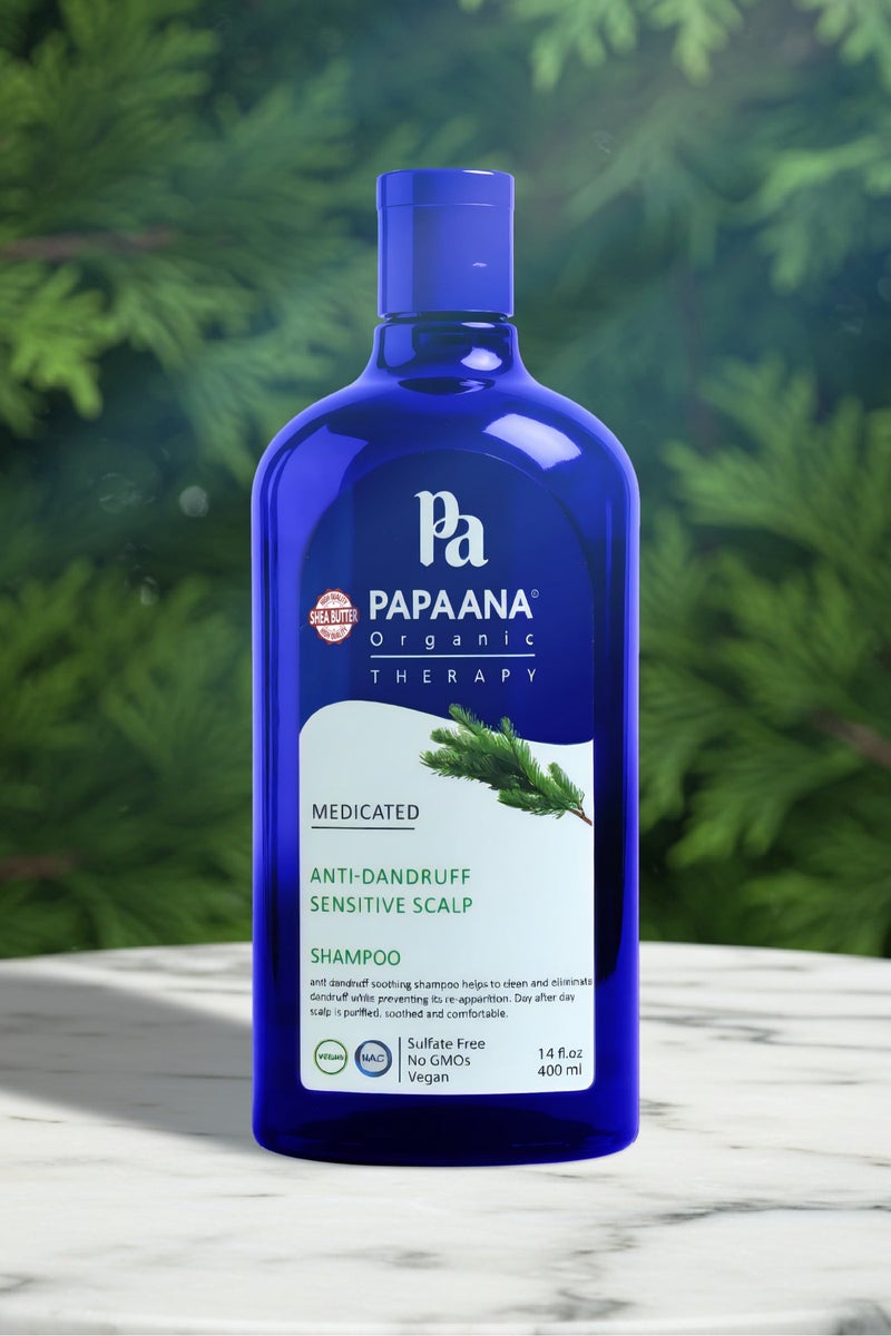 Papaana Organic Anti-Dandruff Sensitive Conditioner with Shea Butter – 400ml, Gentle & Hydrating Solution for Sensitive Scalps with Shea Butter & Anti-Dandruff Sensitive Shampoo with Shea Butter – 400ml, Gentle & Hydrating Solution for Sensitive Scalps with Shea Butter & Anti-Dandruff Sensitive Hair Mask with Shea Butter – 350ml, Soothing & Nourishing Treatment for Scalp & Hair with Shea ButterBundle - Image 3