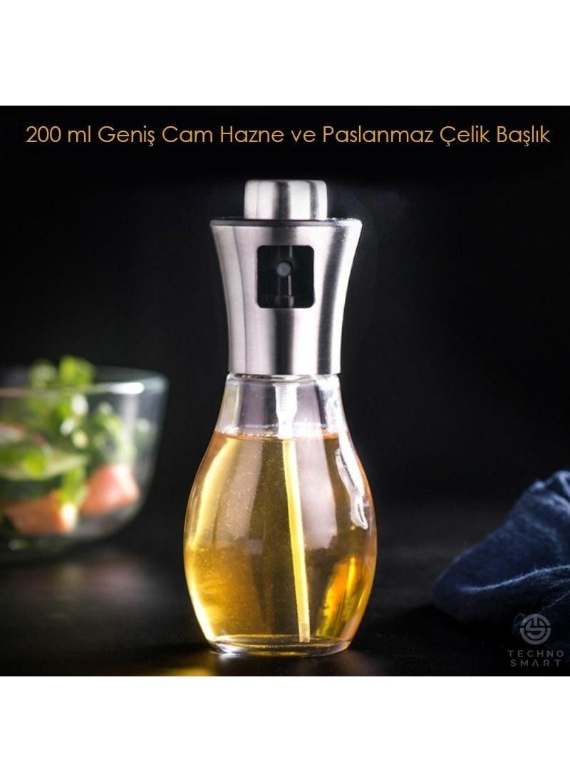 Technosmart Spray Glass Bottle Olive Oil Vinegar Sprayer Oil Pot  - Image 3