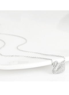 Generic Swan Necklace With Crystals  - Image 3