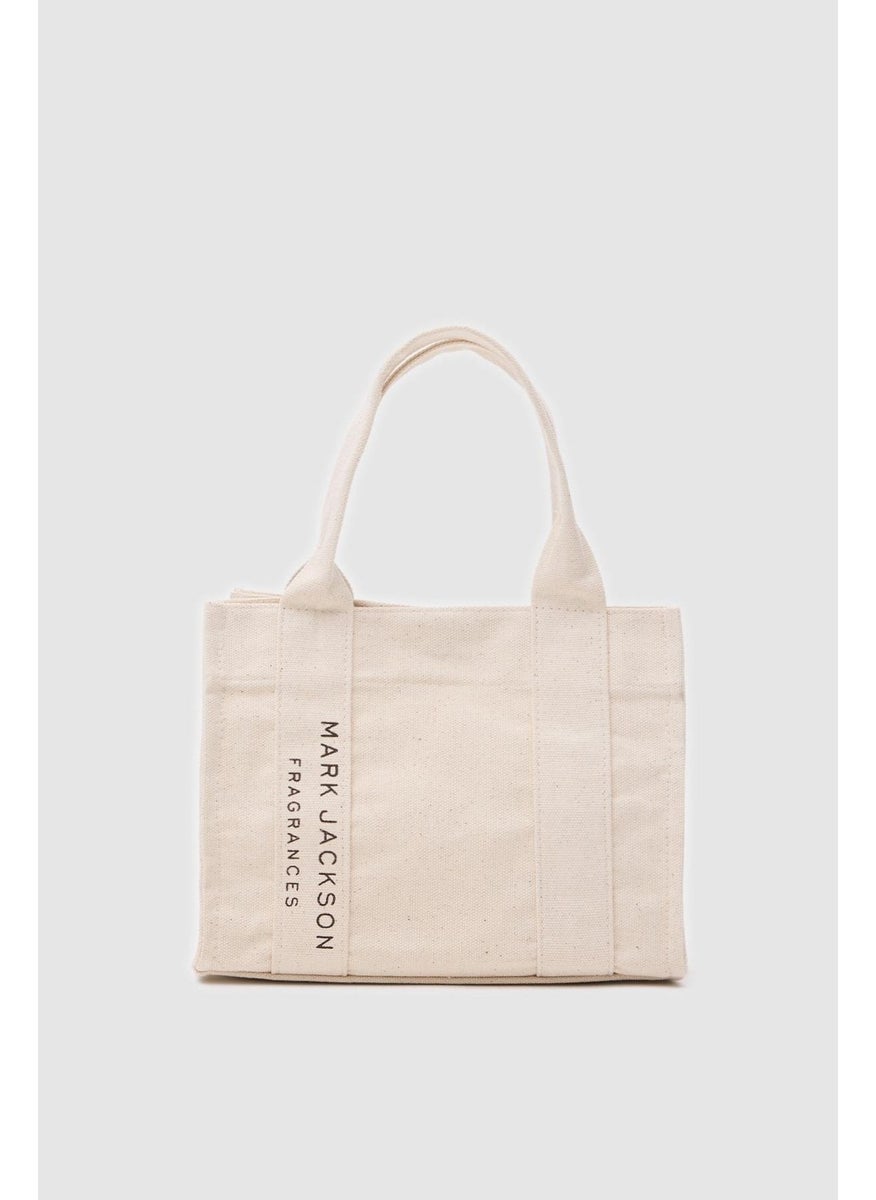 Shule Bags حقيبة كتف كريمية من قماش الكانفاس لوكا  - Image 1