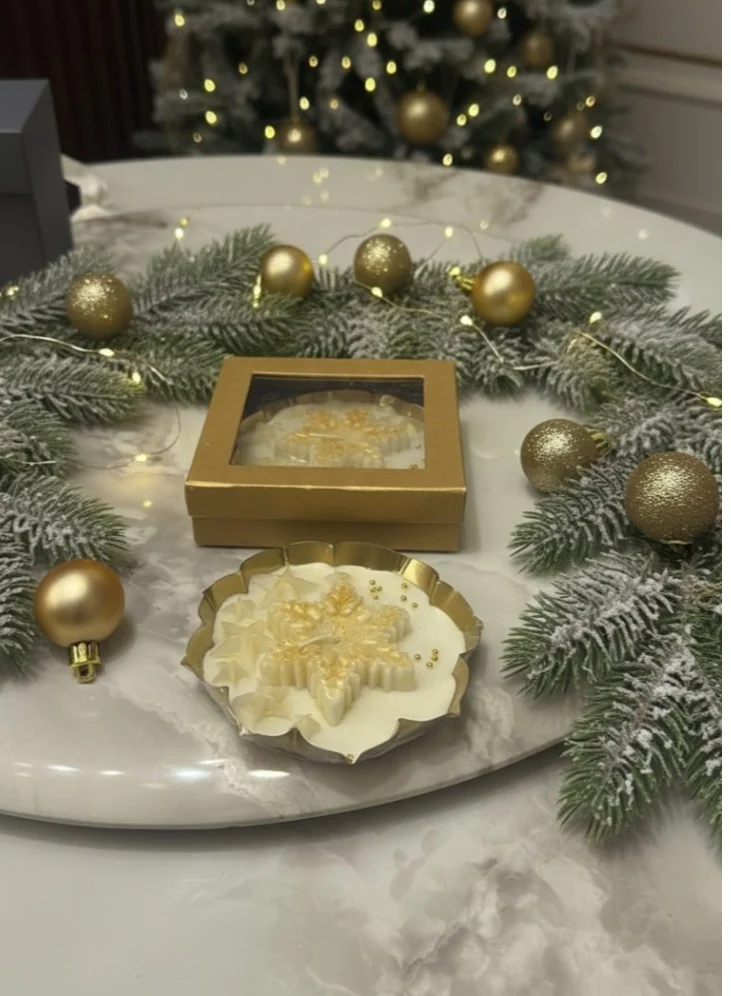 Tohfa Luxe Tohfa Luxe Golden Star Sculpture Candle in Gift Box – Hand-Poured 150ml Soy Wax Decorative Candle | Luxury Celestial Night Sky Décor & Ready-to-Gift