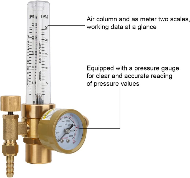 Varied size selections Brass Argon Pressure Reducer, Argon Regulator Gas Flowmeter for MIG Welding Clear Pressure Reading In-house warehouse packing Local & cross border ship compatible Long term storage compatible Multi-purpose fine material Flexible varied design Multi-use qualified quality Market popular practical build Heat resistant All territory compatible build Multi-demand satisfied design Space saving Organized shipment arrange Bulk order available stock Affordable purchase options Budget friendly premium quality Stable inert material Workday cycle fulfillment Confirmed available stock Globally selected raw material Globally engineered build User feedback upgraded quality High strength upgraded material Low wear optimized design Air & land transit compatible - Image 4