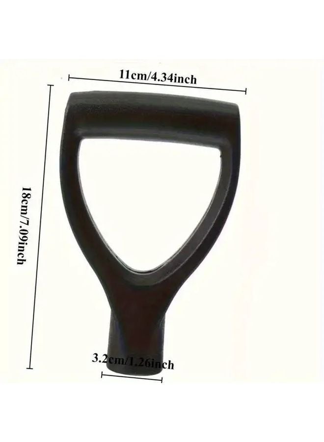 2pcs Black PVC Shovel and Rake Handle Replacement Grip for Construction Gardening Tools - Image 5