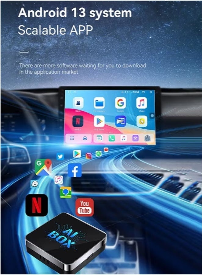 New Wireless CarPlay Adapter AI Box Supports YouTube Netflix and More Plug and Play - Image 2