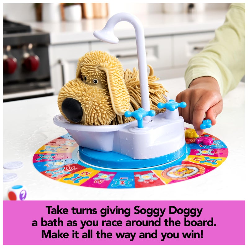 Spin Master Games, Soggy Doggy, The Silly Award-Winning Kids Board Game, for Family Night, Interactive Toy Dog Play, Sensory Toy, Activity for Kids & Family, 2-4 Players, for Ages 4 & Up - Image 4