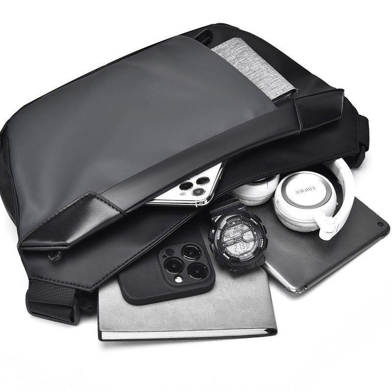 Crossbody Bag Men'S Trendy Brand Chest Bag Men'S Crossbody Bag Lightweight Casual Portable Functional Bag Contrast Color Crossbody Chest Bag - Image 4