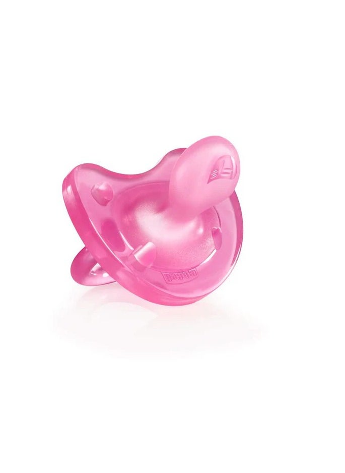 Chicco Chicco Silicone Physio Soft Soother 6-16M - PINK  - Image 2
