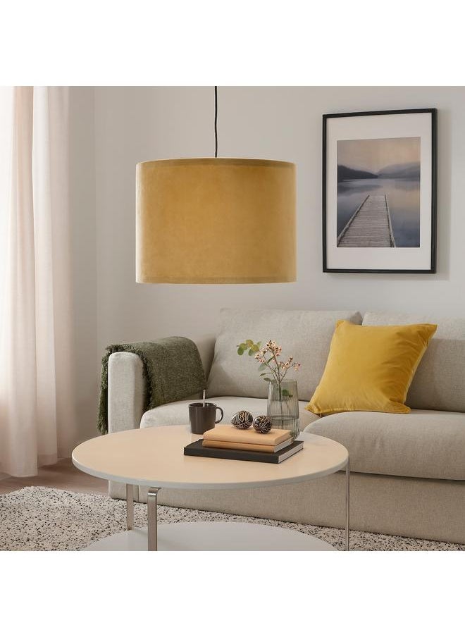 erorex Lamp shade, dark yellow velvet, 42 cm  - Image 5