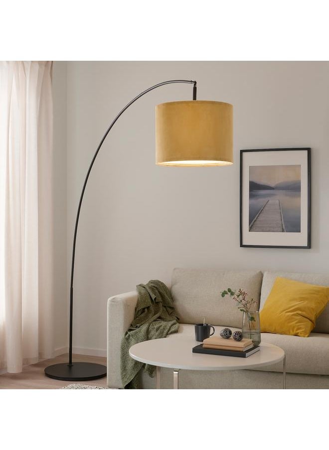 erorex Lamp shade, dark yellow velvet, 42 cm  - Image 4