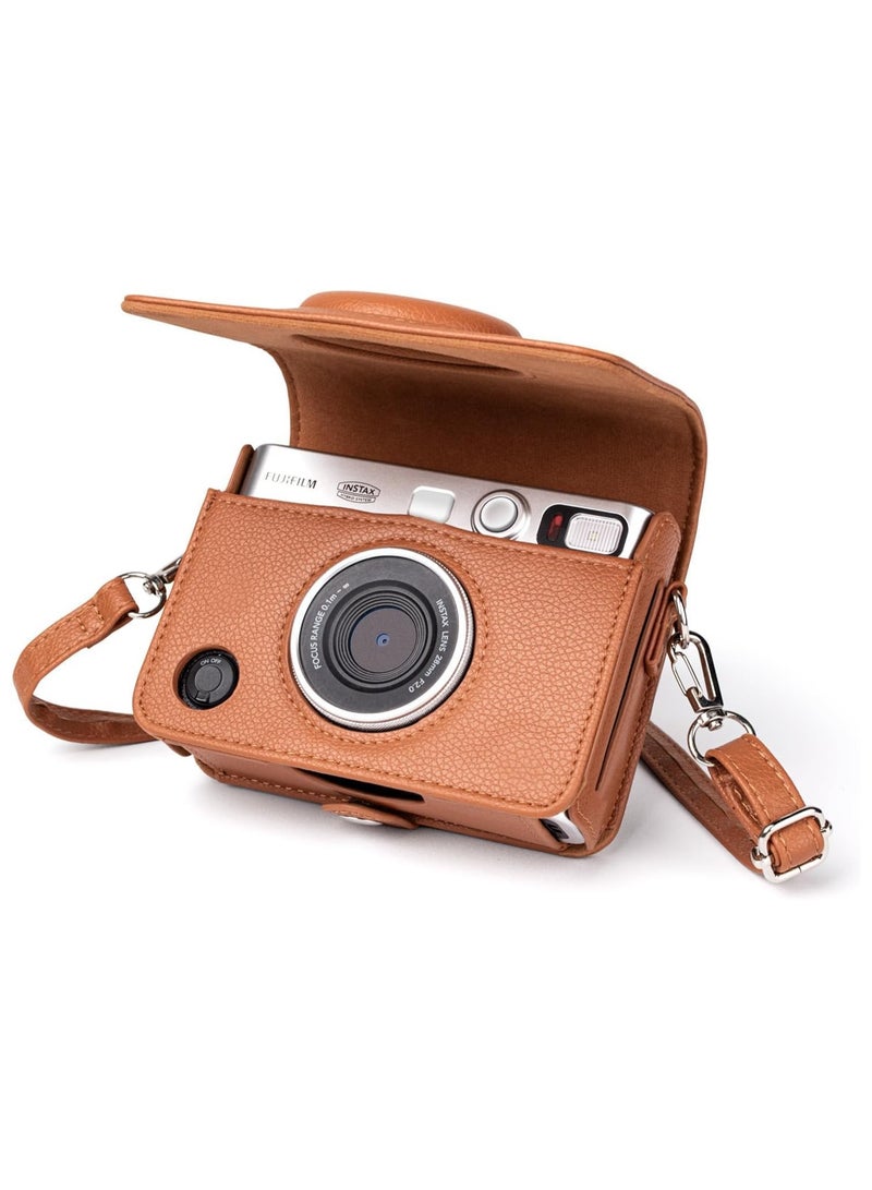 Instax Vintage PU Leather Protective Case for Fuji Instax Mini EVO Instant Camera - Image 1