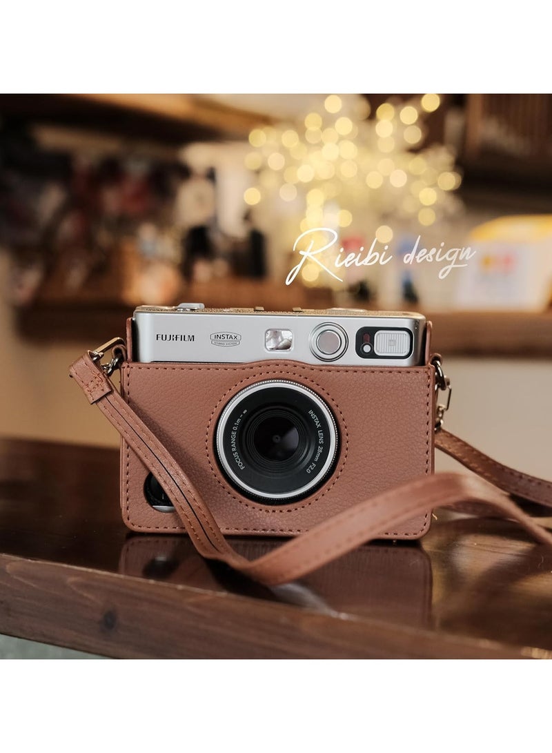 Instax Vintage PU Leather Protective Case for Fuji Instax Mini EVO Instant Camera - Image 4
