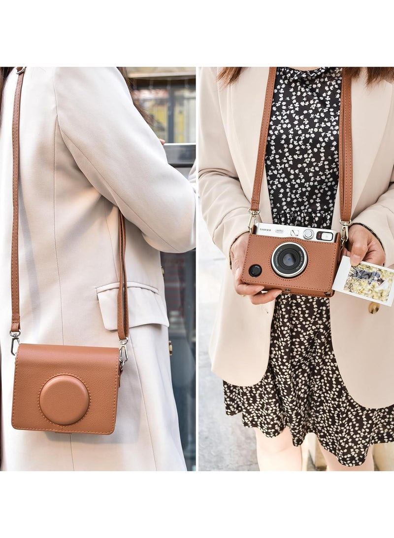 Instax Vintage PU Leather Protective Case for Fuji Instax Mini EVO Instant Camera - Image 5
