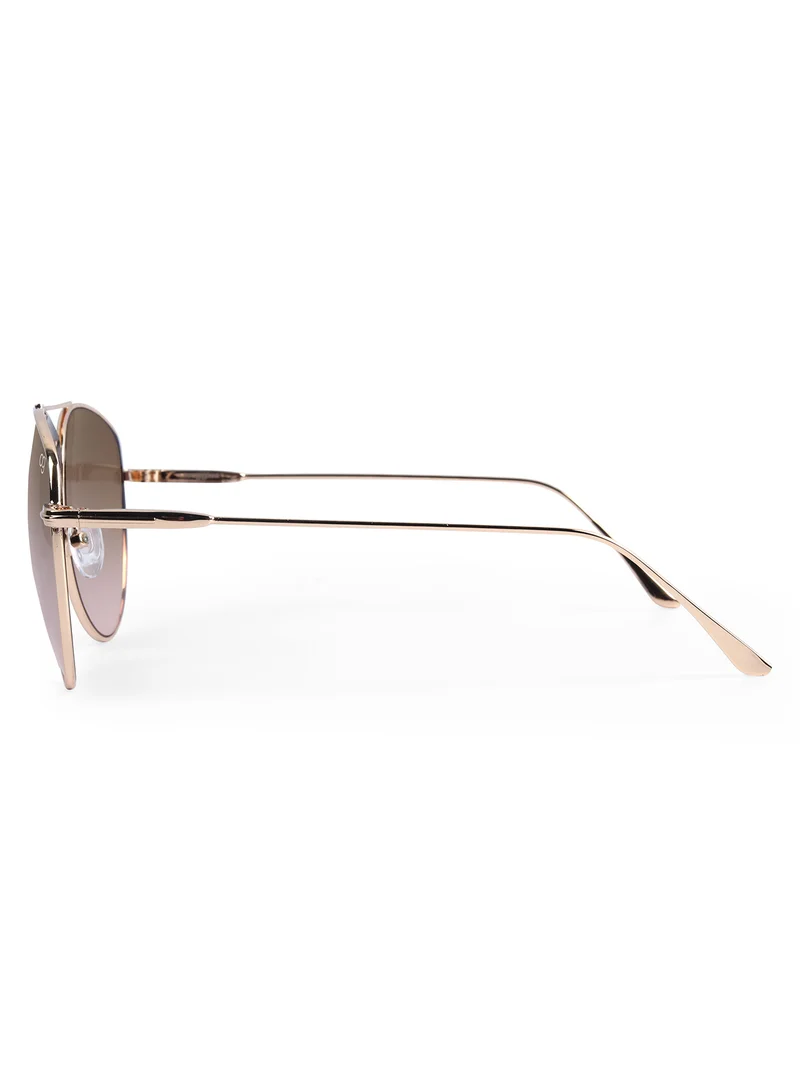 Woggles UV- Protected  Golden Aviator Sunglasses
