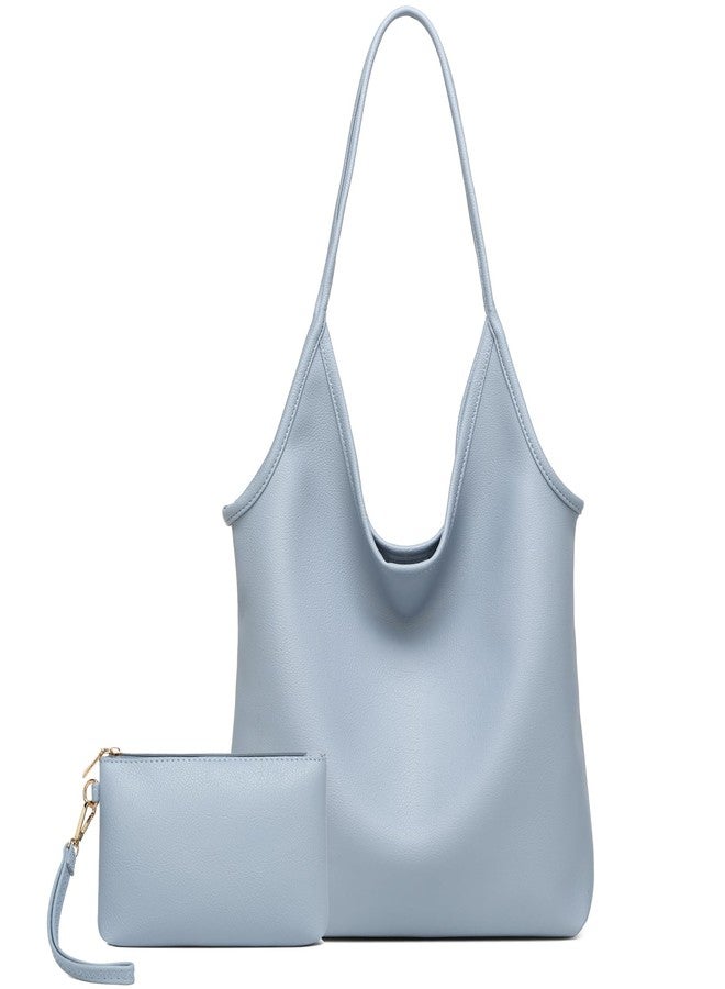 YAVCOOL Hobo Bags Purse for Women Soft Slouchy Hobo Shoulder Bag Designer Ladies Large Leather Everyday Handle Handbag - Image 1