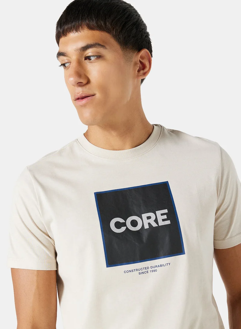 JACK & JONES Tech Logo Crew Neck T-Shirt