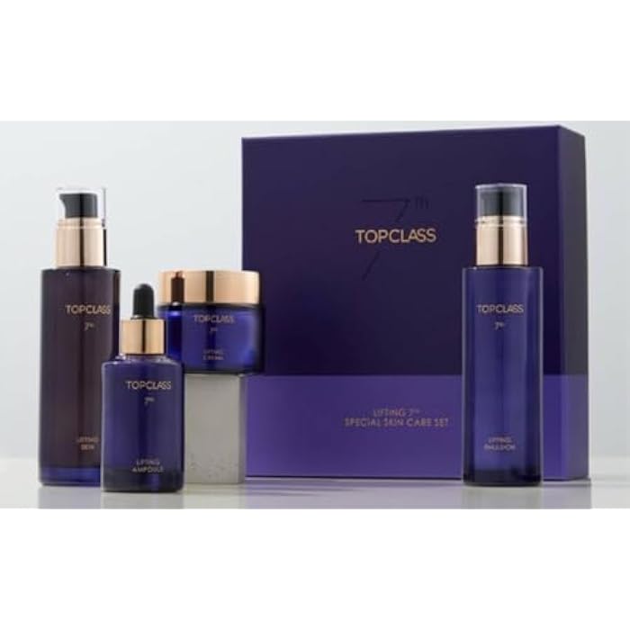CHARMZONE TopClass Lifting 7th Skincare Set – Korean Anti-Aging 4-Piece Set with Toner, Emulsion (4.05 fl oz) & Ampoule, Cream (1.69 fl oz) – Firming, Lifting, Hydrating with Triple Collagen K-Beauty - Image 5
