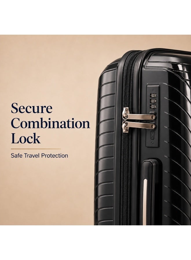 Hard Shell Luggage Set, 3-Piece Impact-Resistant Travel Suitcase Set for Family Vacations, Business Trips and Everyday Travel Organization - Image 4