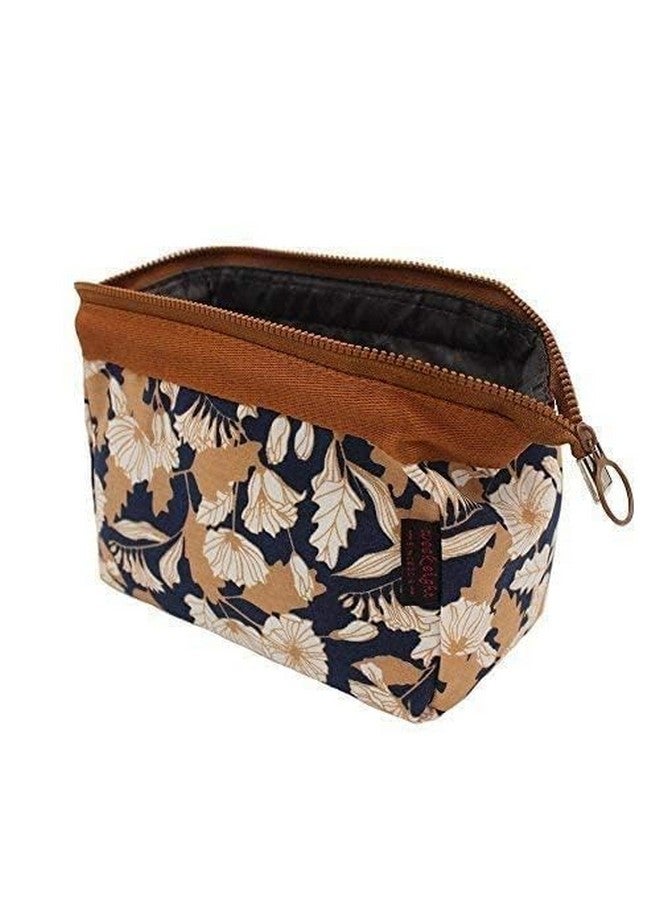 AIMERS Floral Printed Cosmetic Toiletry Bag Travel Kit Large Makeup Organizer with Zipper, Portable Women's Vanity Case for Makeup, Brushes, and Grooming Essentials Pack of 2 - Image 3