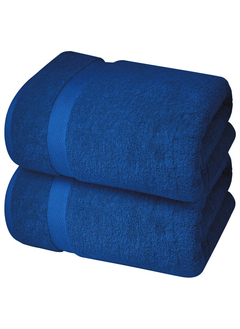 Premium Blue Bath Sheets – Pack of 2, 90cm x 180cm Large Bath Sheet Towel - 100% Cotton Ultra Soft and Absorbent Oversized Towels for Bathroom, Hotel & Spa Quality Towel by Infinitee Xclusives - pzsku/Z8E58E488FB05D4931AD2Z/45/_/1730961457/a76bdd26-db3f-430d-9b45-1a4453571903