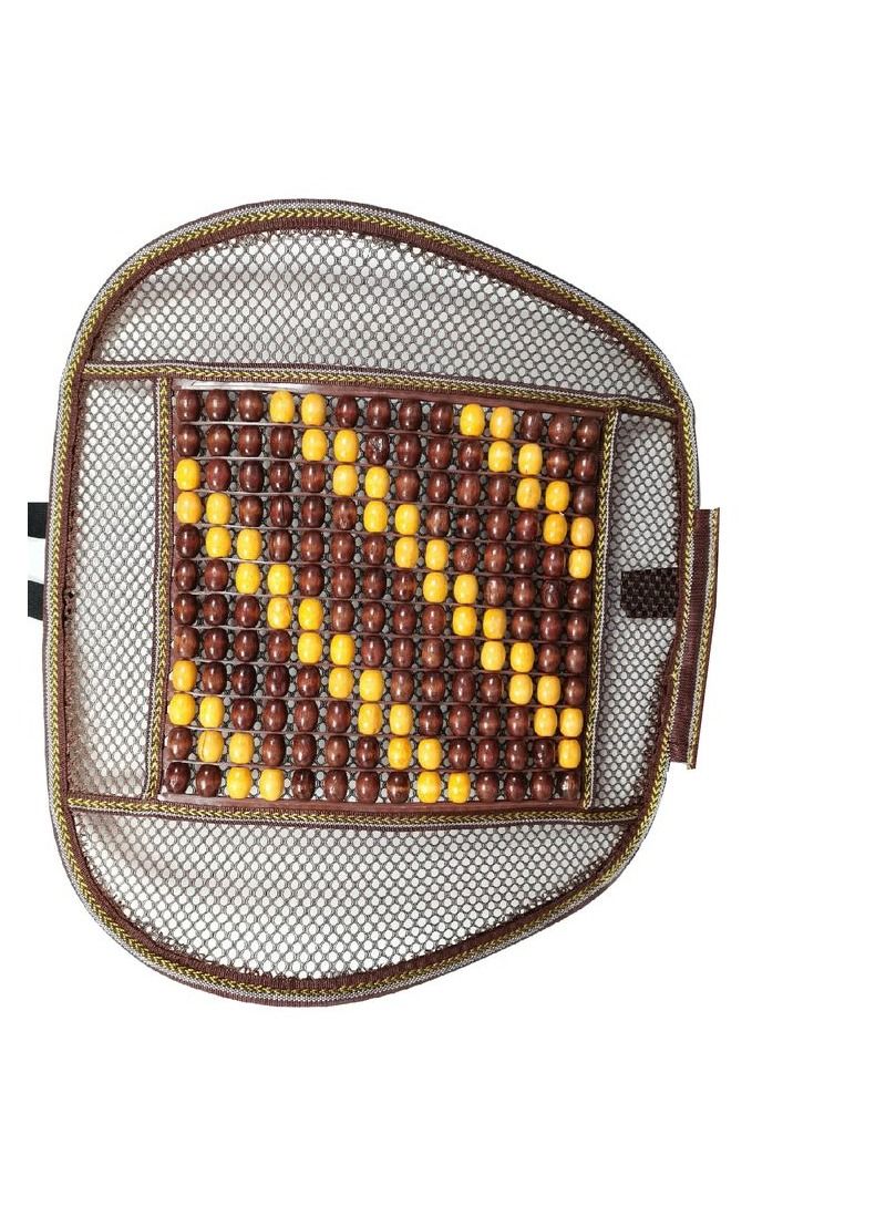 AGC Seating Pad For Universal Car Wood Beaded Comfort Seat Cushion Wooden Pearl Seat Cushion 2 Pcs - Image 3