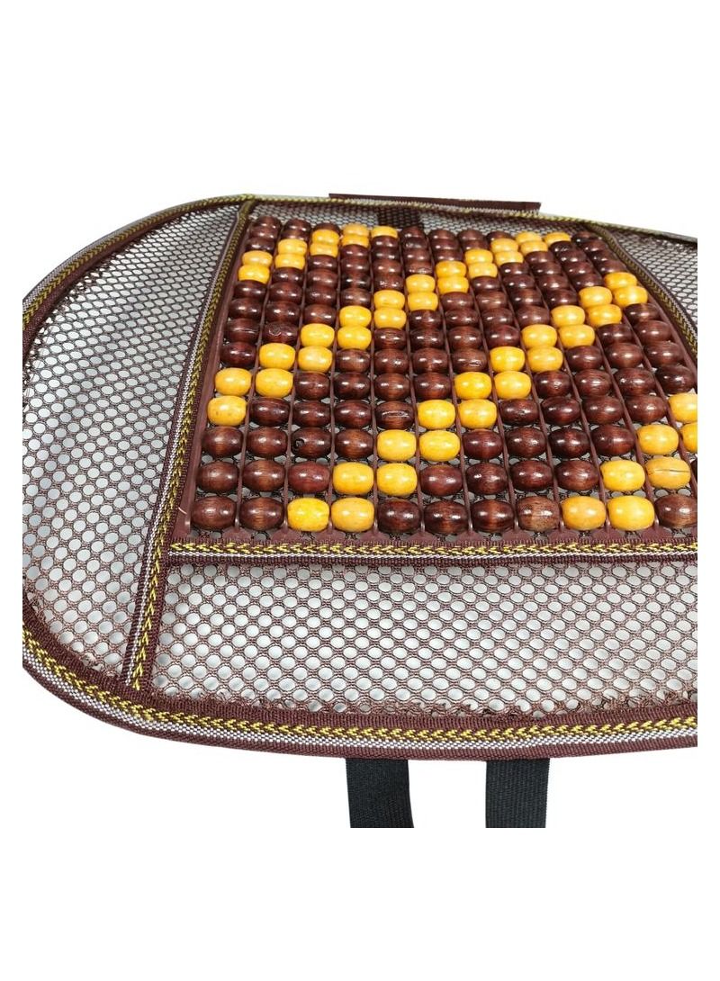 AGC Seating Pad For Universal Car Wood Beaded Comfort Seat Cushion Wooden Pearl Seat Cushion 2 Pcs - Image 4