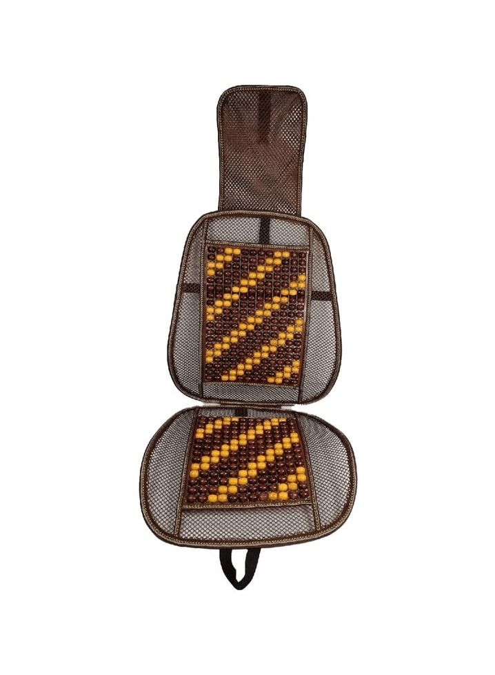 AGC Seating Pad For Universal Car Wood Beaded Comfort Seat Cushion Wooden Pearl Seat Cushion 2 Pcs - Image 2