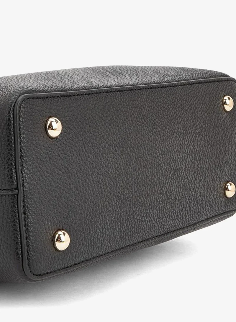 Celeste BLACK Textured Tote Bag With Detachable Strap for Women | Best Price UAE