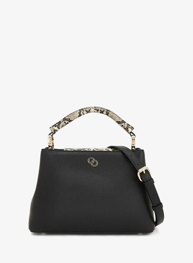 Textured Tote Bag With Detachable Strap