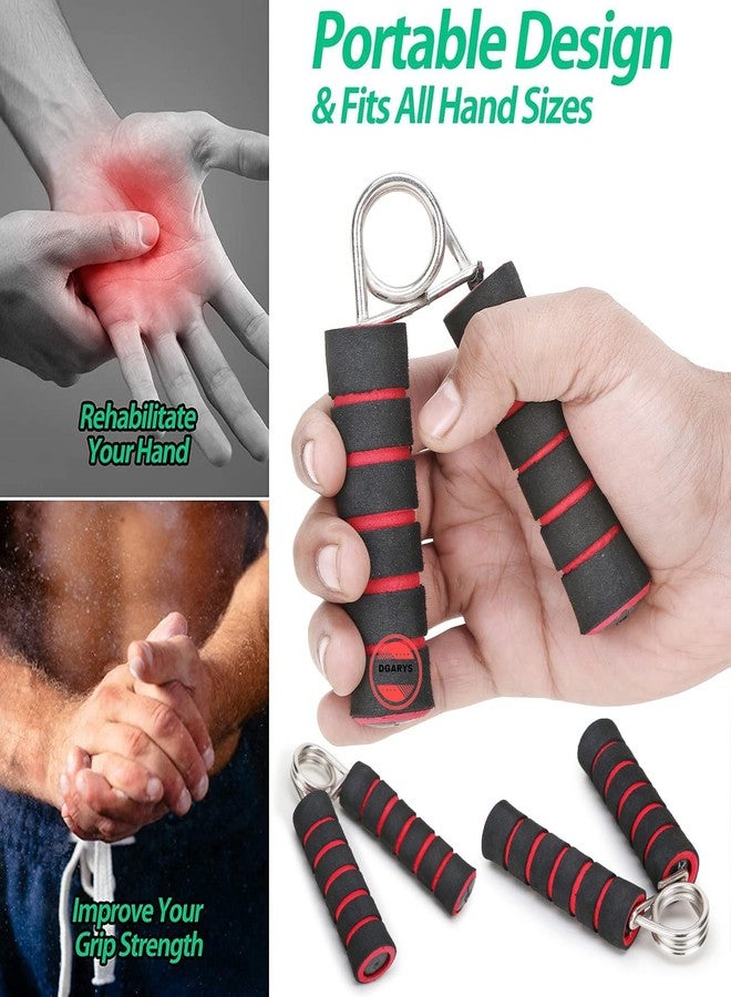 DGARYS Hand Gripper Forearm Exerciser Wrist Fitness Foam Hand Grip Strength Trainer and Strengthener for Men and Women (Multicolor, Pack of 2) - Image 3