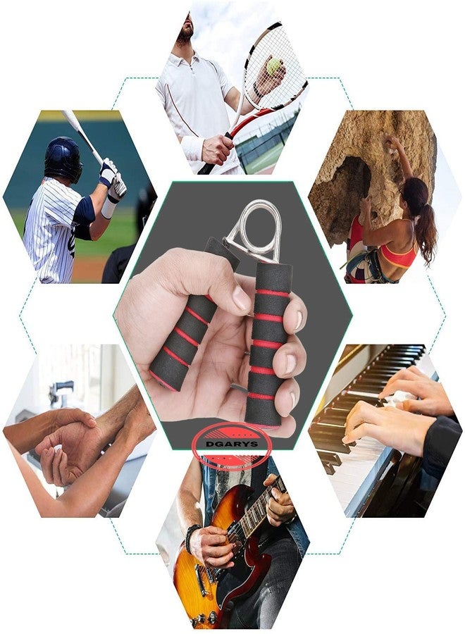 DGARYS Hand Gripper Forearm Exerciser Wrist Fitness Foam Hand Grip Strength Trainer and Strengthener for Men and Women (Multicolor, Pack of 2) - Image 5