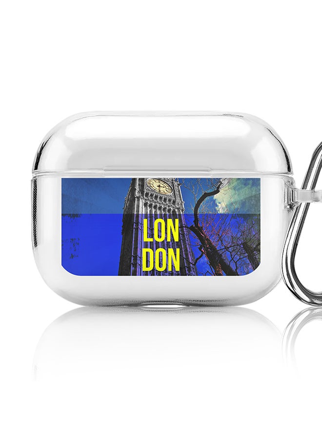 Stylizedd Classic Clear printed Case for Apple AirPods Pro 2nd Generation Thin Transparent Cover [Designed for Apple AirPods Pro 2nd Generation] - London - Big Ben  - Image 1