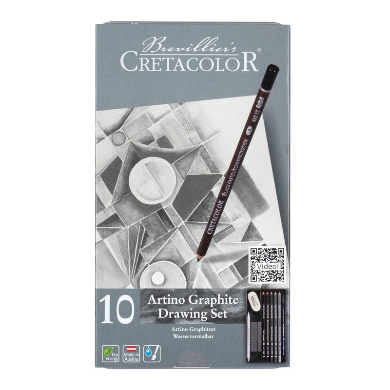 CRETACOLOR Artino Drawing Set Artino WaterSoluble Graphite 10Piece Set
